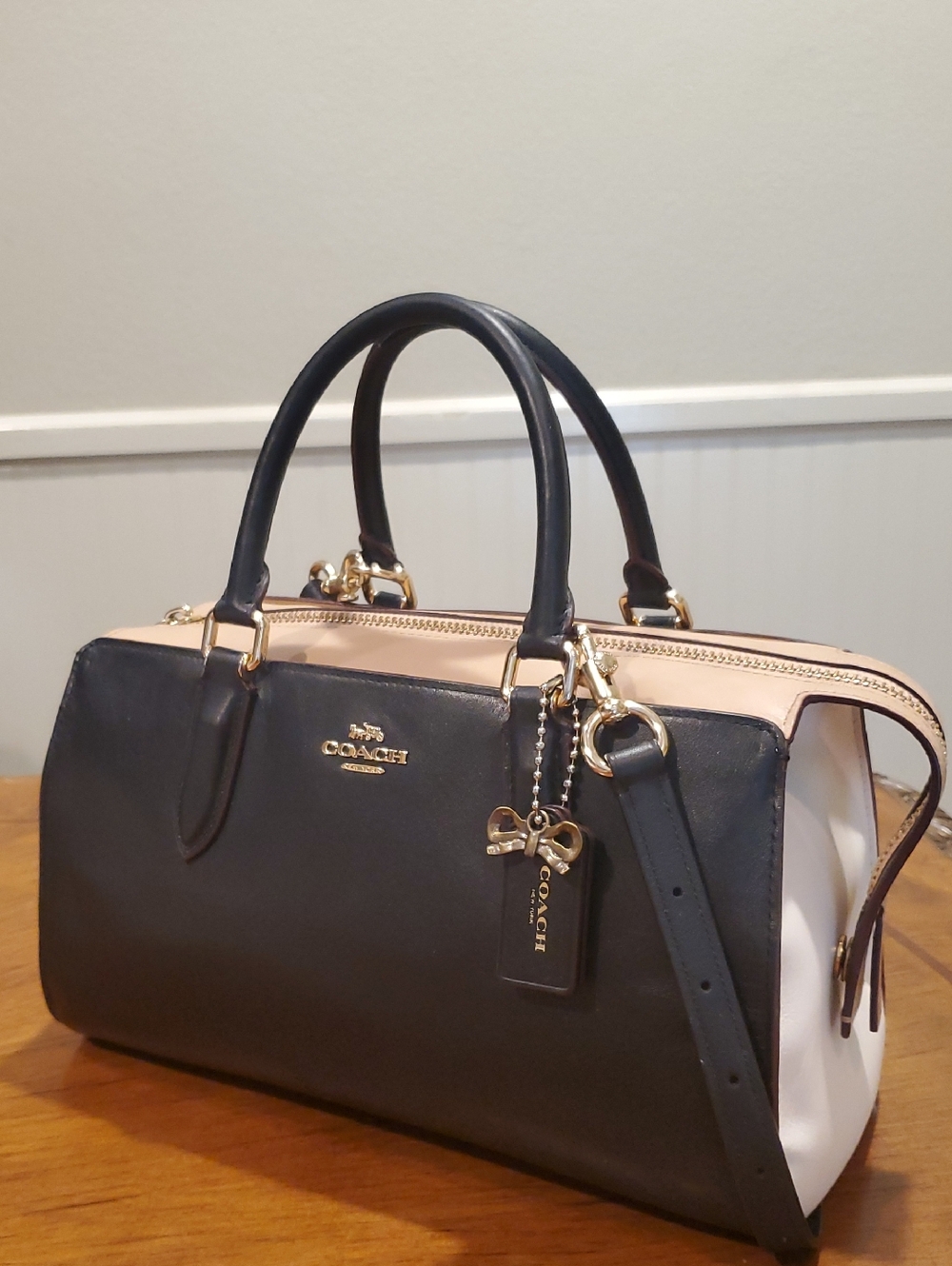 Coach x Selena Gomez Limited Edition Colorblock Bond Bag